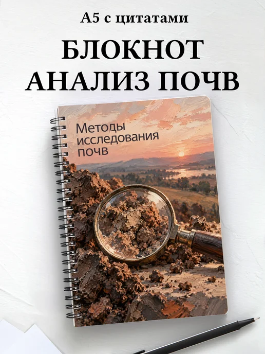 Блокнот Методы исследования почв с мотивирующими цитатами