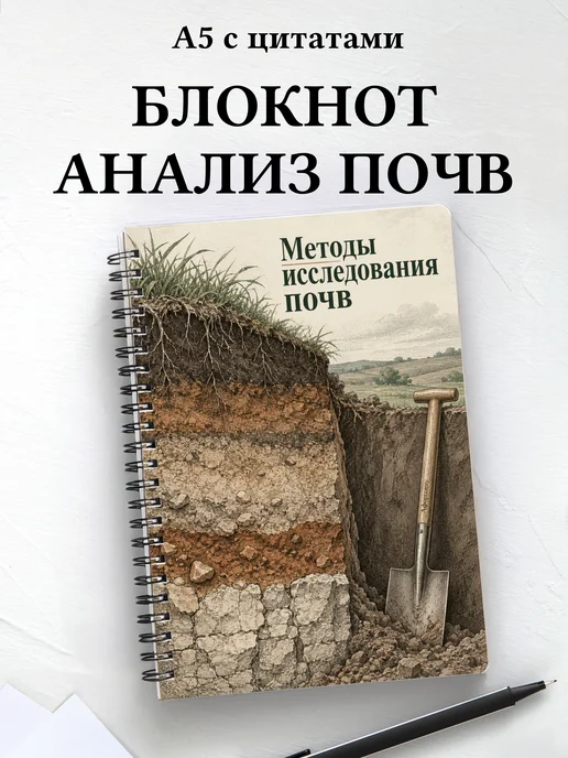 Блокнот Методы исследования почв с мотивирующими цитатами