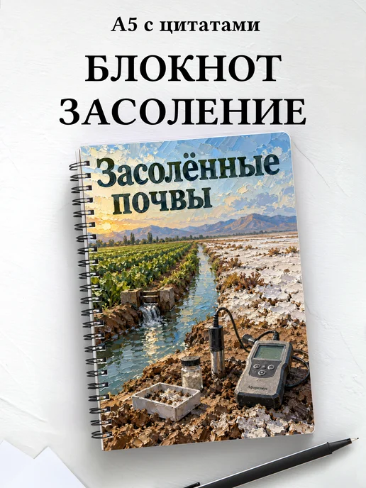 Блокнот Засолённые почвы с мотивирующими цитатами