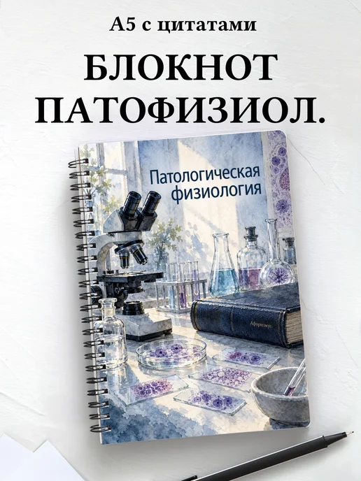 Блокнот Патологическая физиология с мотивирующими цитатами