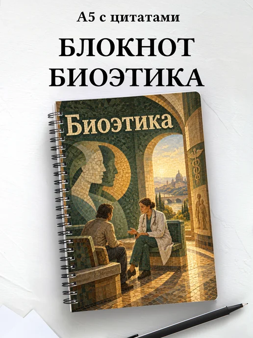 Блокнот Биоэтика с мотивирующими цитатами