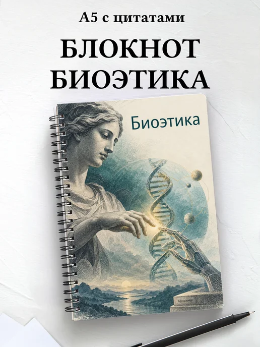 Блокнот Биоэтика с мотивирующими цитатами