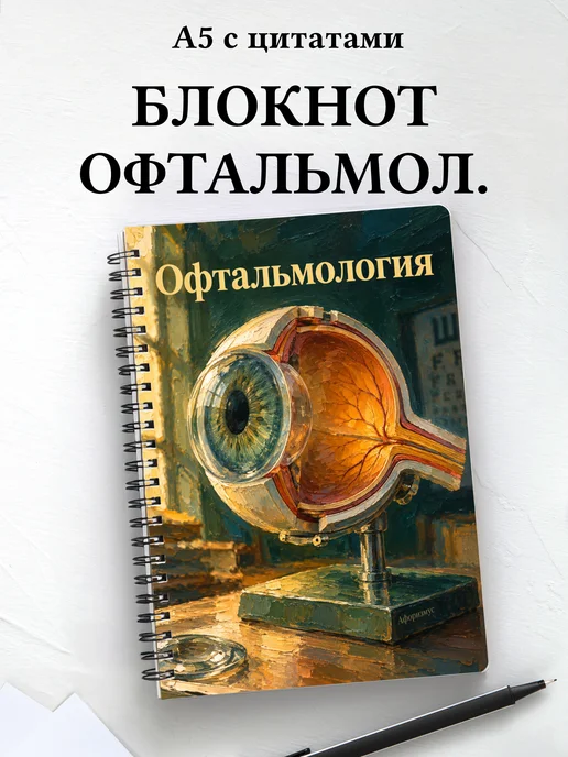 Блокнот Офтальмология с мотивирующими цитатами