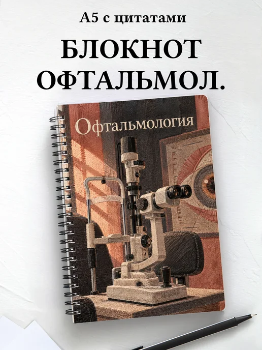 Блокнот Офтальмология с мотивирующими цитатами