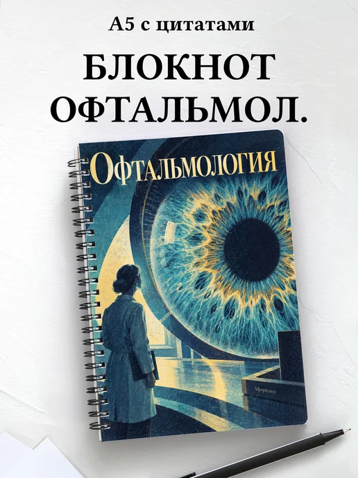 Блокнот Офтальмология с мотивирующими цитатами