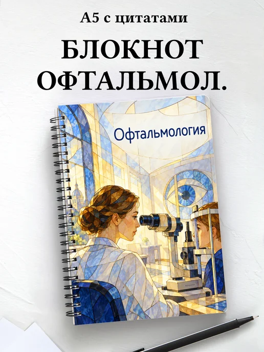 Блокнот Офтальмология с мотивирующими цитатами