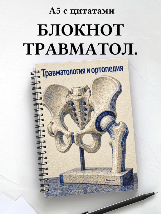 Блокнот Травматология и ортопедия с мотивирующими цитатами