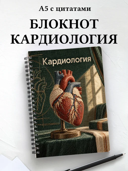 Блокнот Кардиология с мотивирующими цитатами
