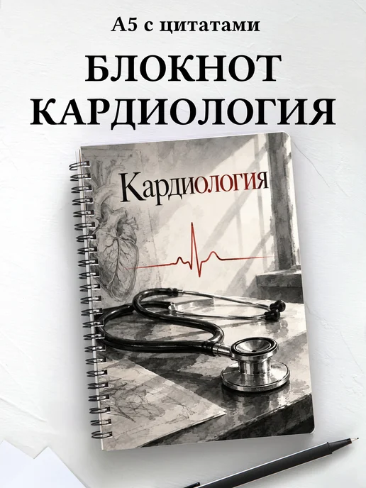 Блокнот Кардиология с мотивирующими цитатами