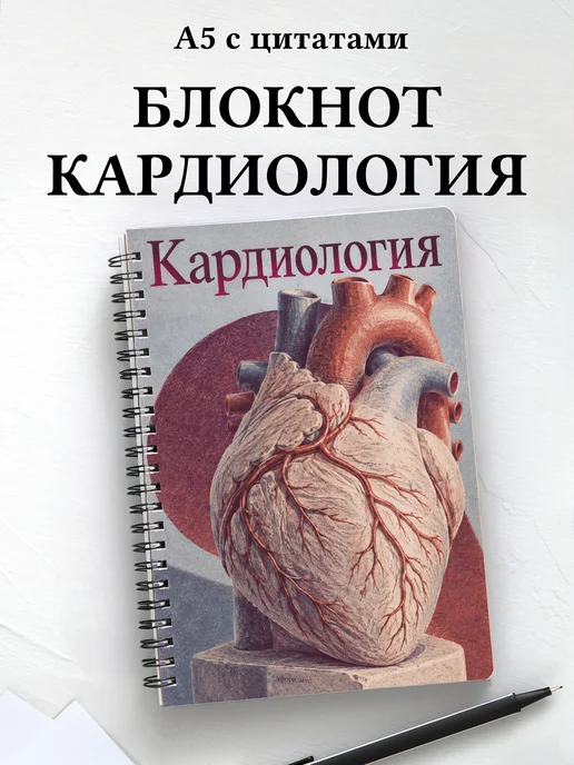 Блокнот Кардиология с мотивирующими цитатами