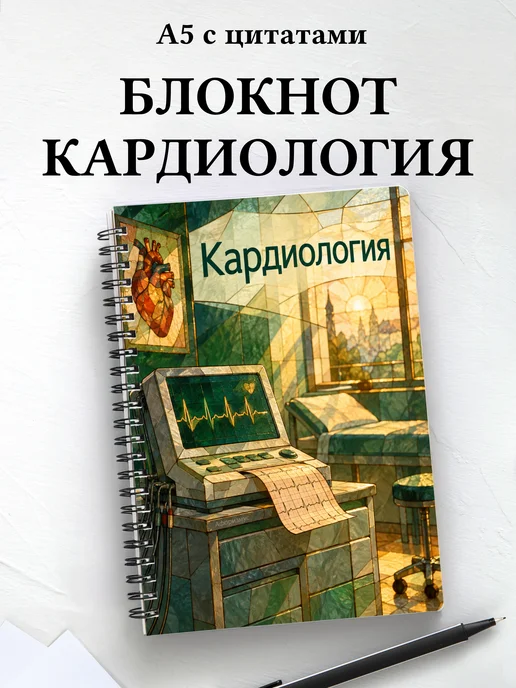 Блокнот Кардиология с мотивирующими цитатами