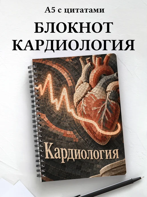 Блокнот Кардиология с мотивирующими цитатами