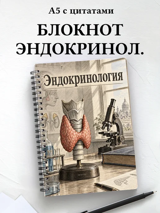 Блокнот Эндокринология с мотивирующими цитатами