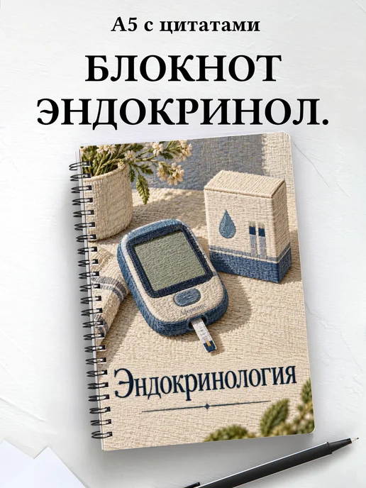 Блокнот Эндокринология с мотивирующими цитатами