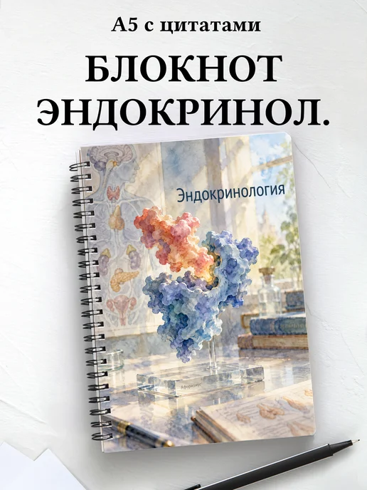 Блокнот Эндокринология с мотивирующими цитатами