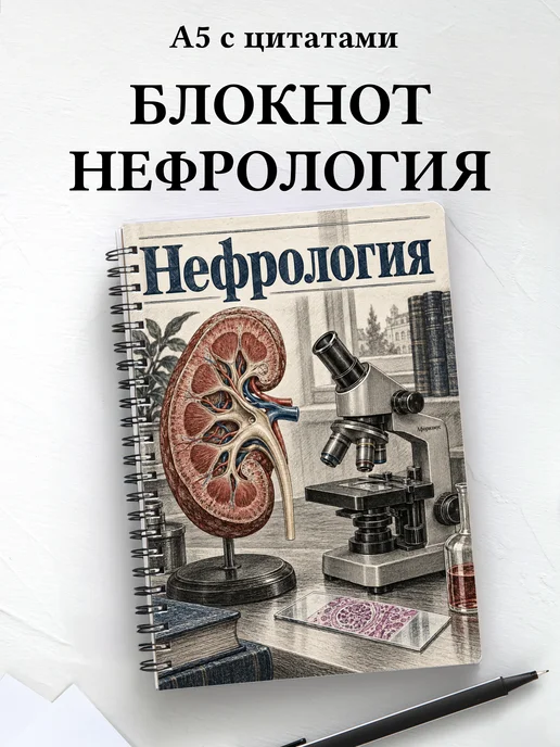 Блокнот Нефрология с мотивирующими цитатами