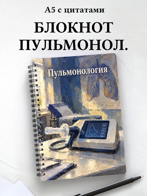 Блокнот Пульмонология с мотивирующими цитатами