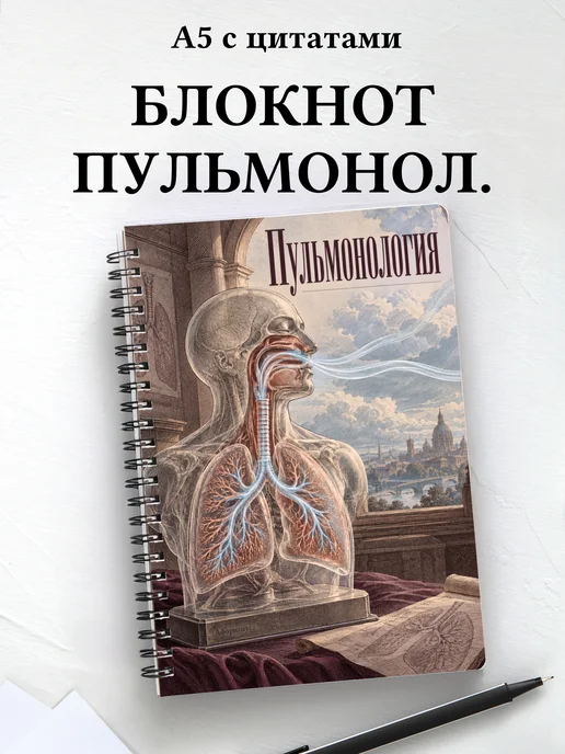 Блокнот Пульмонология с мотивирующими цитатами