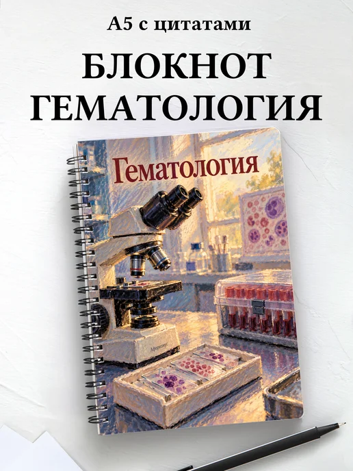 Блокнот Гематология с мотивирующими цитатами