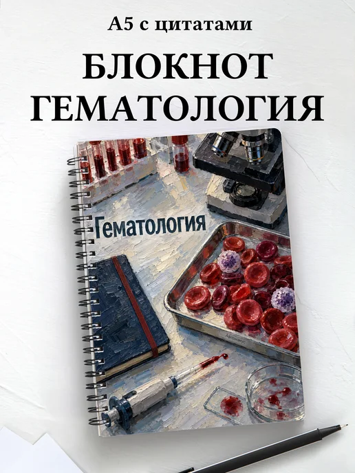 Блокнот Гематология с мотивирующими цитатами