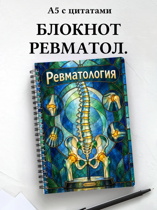 Блокнот Ревматология с мотивирующими цитатами