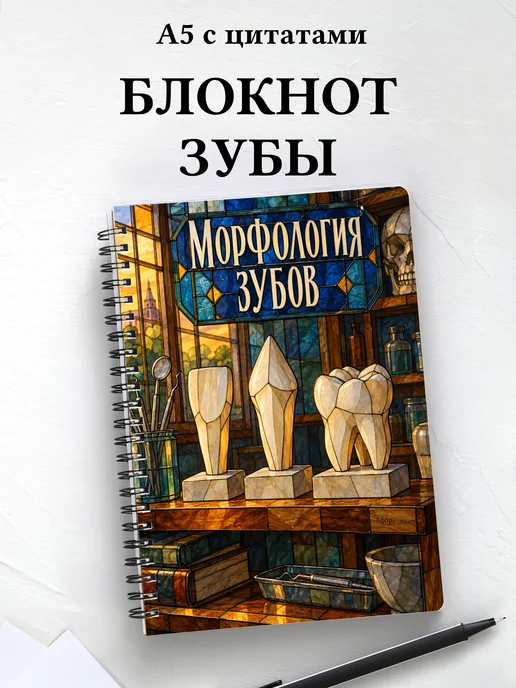 Блокнот Морфология зубов с мотивирующими цитатами