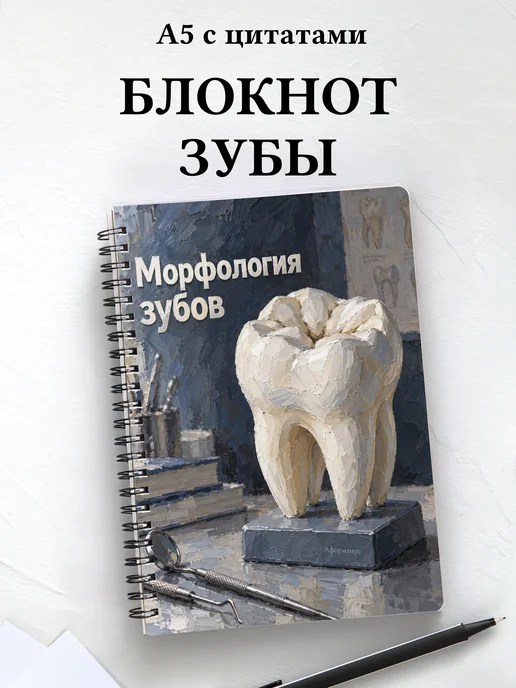Блокнот Морфология зубов с мотивирующими цитатами