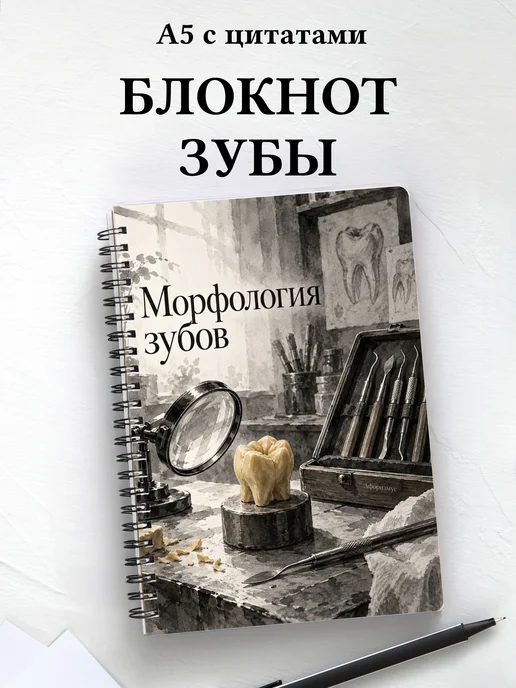 Блокнот Морфология зубов с мотивирующими цитатами