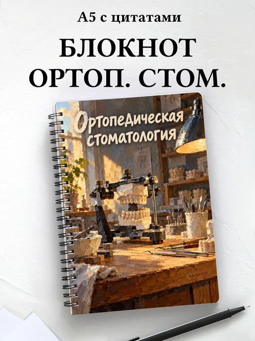 Блокнот Ортопедическая стоматология с мотивирующими цитатами