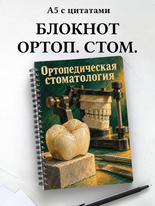 Блокнот Ортопедическая стоматология с мотивирующими цитатами