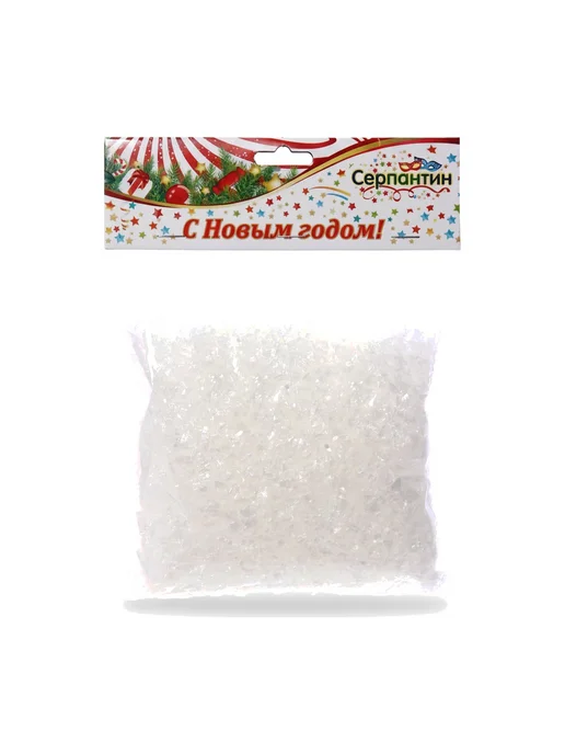 Искусственный снег 16*16 см (100г), 16x16 см, 100 г