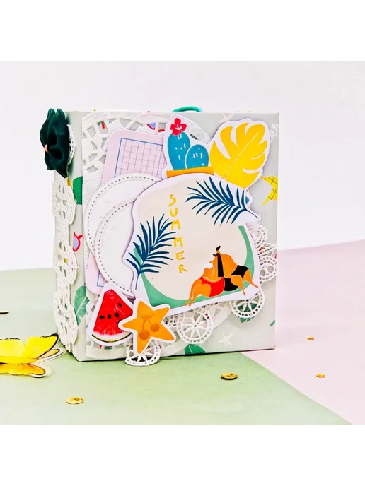 The Creative Path Набор для скрапбукинга "Aloha Summer" Diec, розовый, фото 3