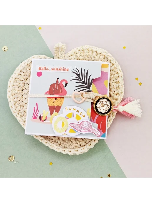 The Creative Path Набор для скрапбукинга "Aloha Summer" Diec, розовый, фото 5