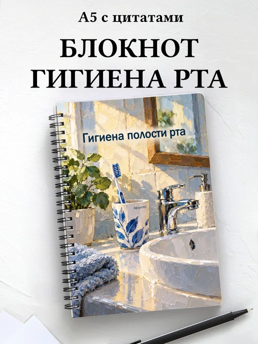 Блокнот Гигиена полости рта с мотивирующими цитатами