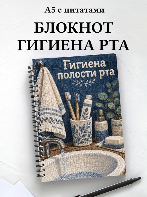 Блокнот Гигиена полости рта с мотивирующими цитатами