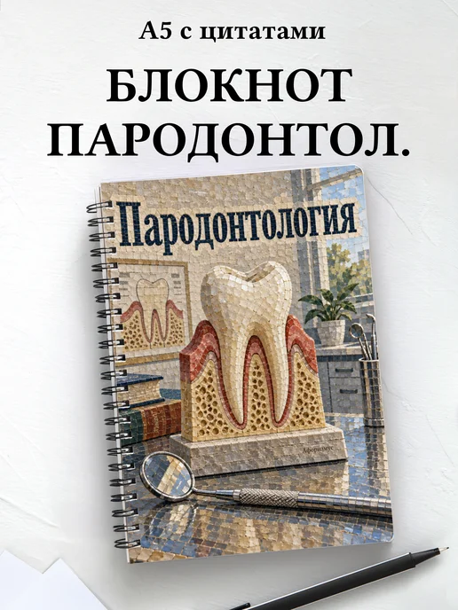 Блокнот Пародонтология с мотивирующими цитатами