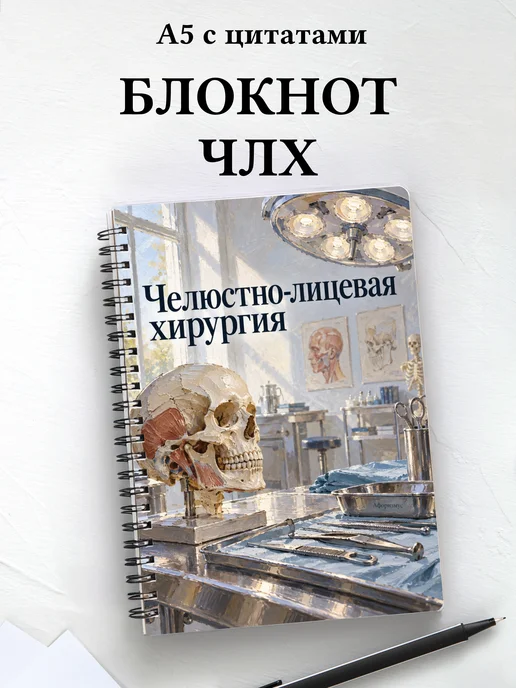 Блокнот Челюстно-лицевая хирургия с мотивирующими цитатами