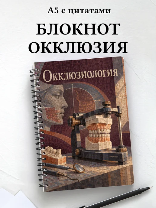 Блокнот Окклюзиология с мотивирующими цитатами