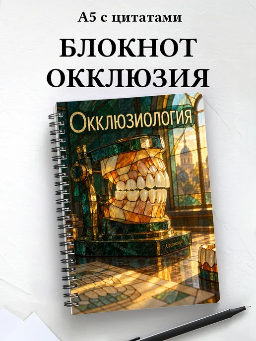 Блокнот Окклюзиология с мотивирующими цитатами