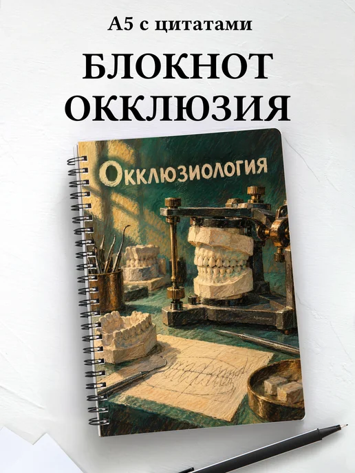 Блокнот Окклюзиология с мотивирующими цитатами