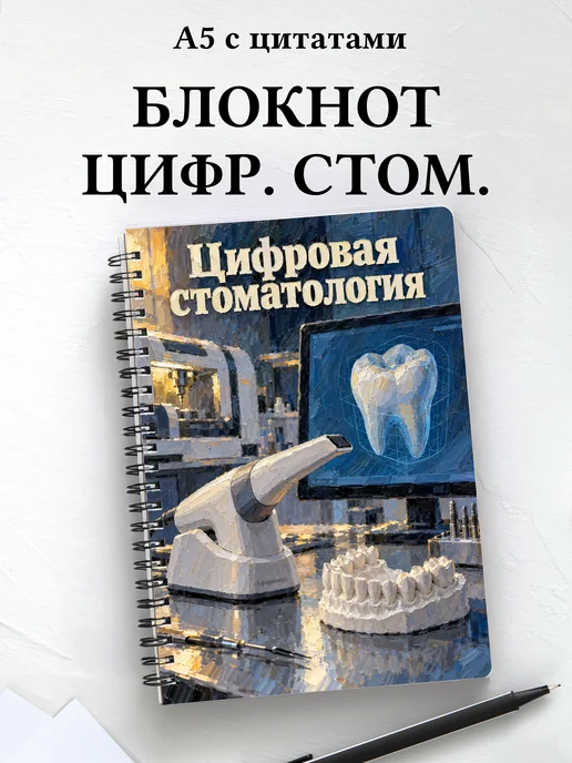 Блокнот Цифровая стоматология с мотивирующими цитатами