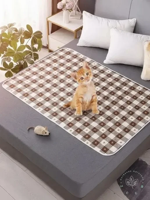 Силиконовый коврик под пеленку 70×90 см для собак и кошек, 70x90 см, фото 2