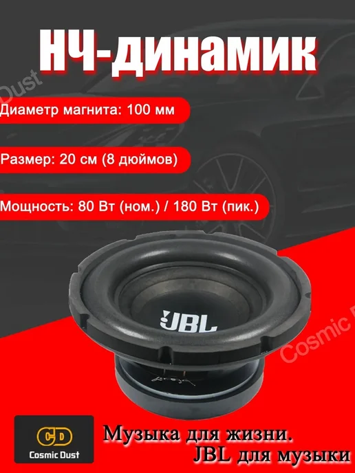 Автомобильный сабвуфер 13 см, 20
