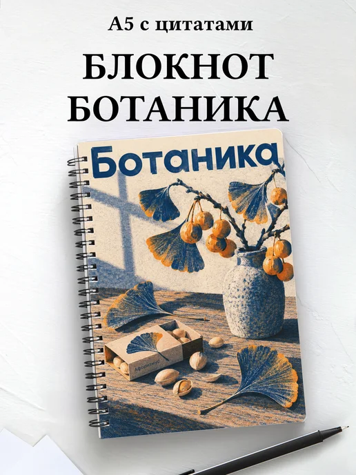 Блокнот Ботаника с мотивирующими цитатами