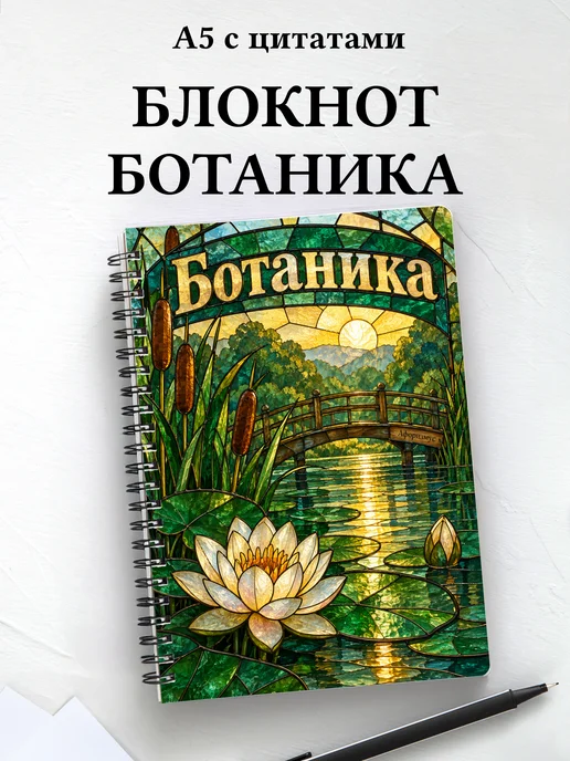 Блокнот Ботаника с мотивирующими цитатами