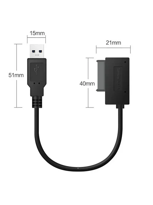 (D R I T) 35CM USB-адаптер ПК 6P + 7P CD DVD Rom Преобразова, вариант, фото 5