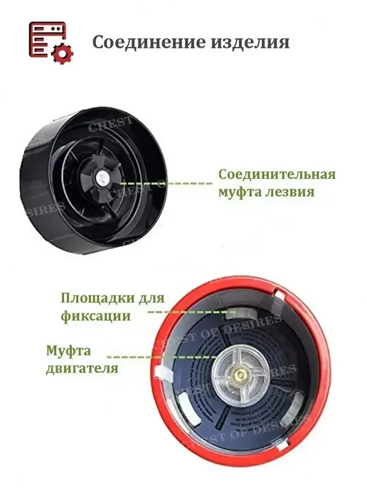 Нож для блендера magic bullet с прокладкой, вариант, фото 3