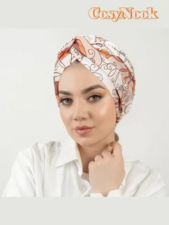 Чалма женская летняя из полиэстера, цвет авокадо