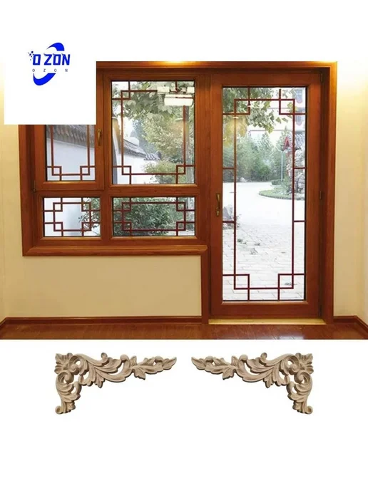 4 резных деревянных накладки для углов, 16x8x0.8 см, 16x8x0.8 см, фото 3
