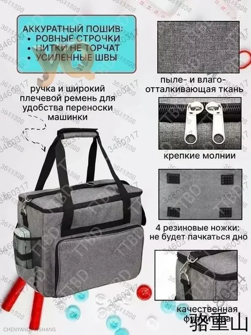 Сумка для швейной машины из оксфорда 600, вариант